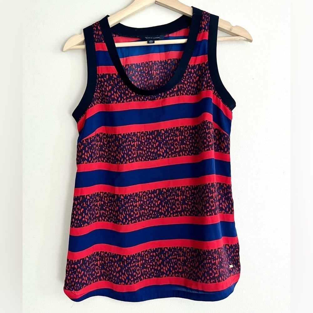 Tommy Hilfiger Vibrant Blue & Red Tank Top